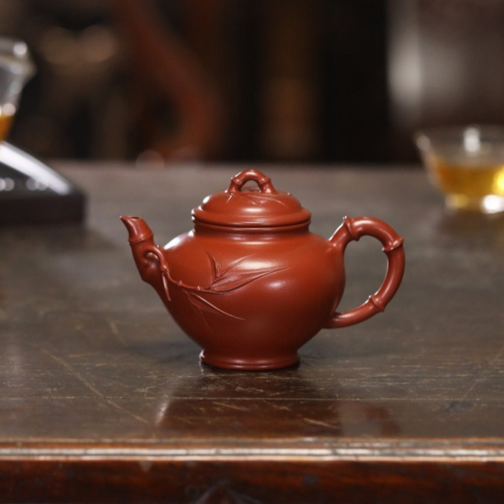 Vollständig handgefertigte Yixing Zisha Teekanne [Bao Chun Pot] (Dahongpao - 210ml)