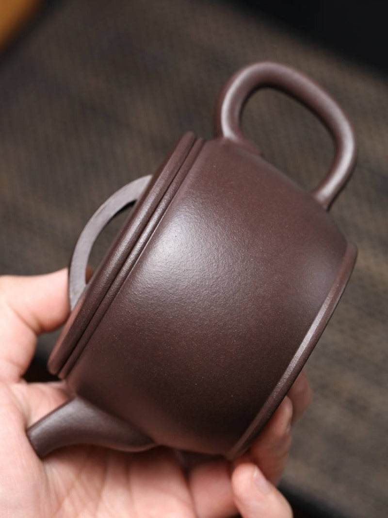 Full Handmade Yixing Zisha Teapot [Hanwa Pot] (Zi Ni - 310ml)