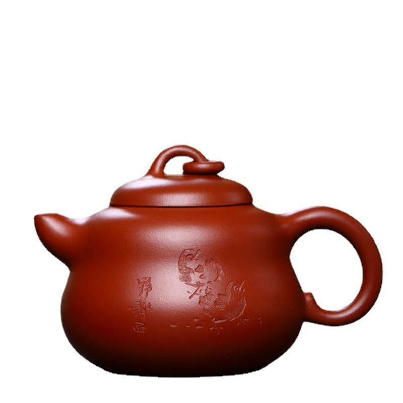 全手工宜兴紫砂茶壶 [葫芦壶] (清水泥 - 300ml)