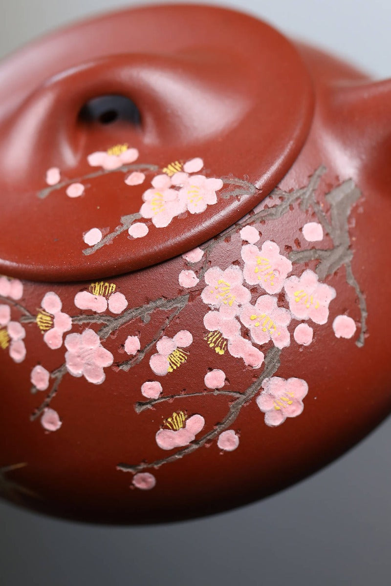 Full Handmade Yixing Zisha Teapot [Jingzhou Shi Piao Pot] (Hong Ni - 280ml)