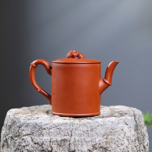 Yixing Zisha Teapot [Taihu Stone Bamboo] (Zhao Zhuang Zhu Ni - 300ml)