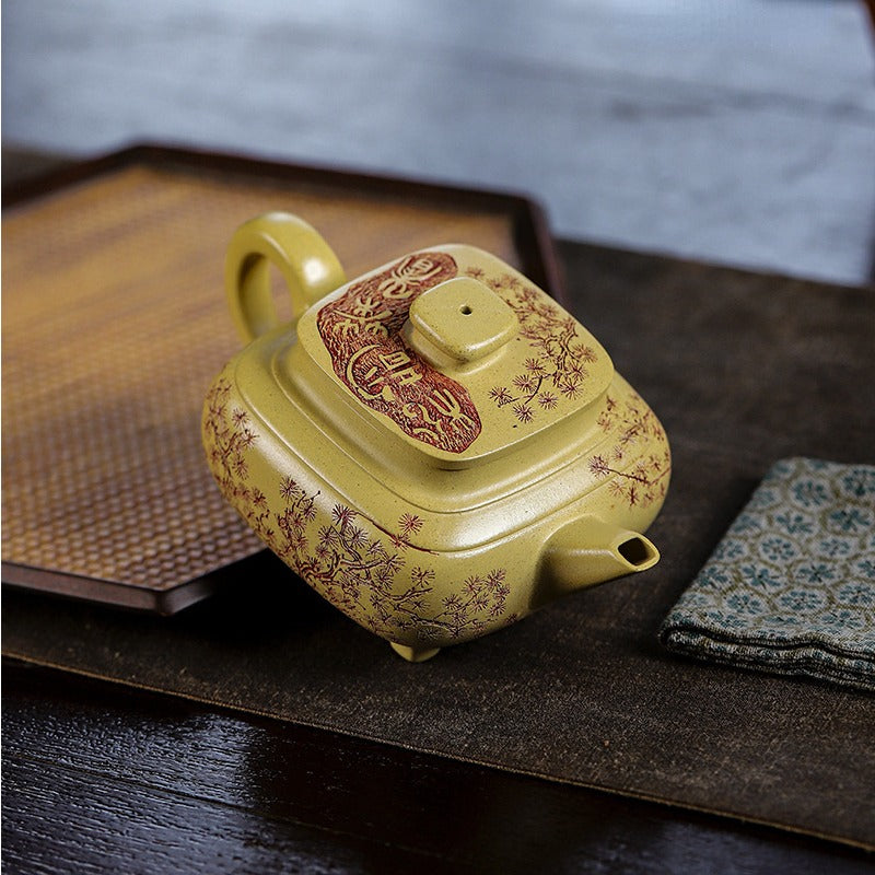 Full Handmade Yixing Zisha Teapot [Song Yun Cha Xiang] (Bensan Lu Ni - 400ml)