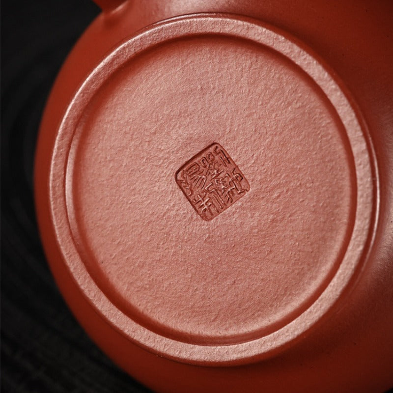 Teko Yixing Zisha Buatan Tangan Sepenuhnya [Gao Pan Pot] (Dahongpao - 200ml)
