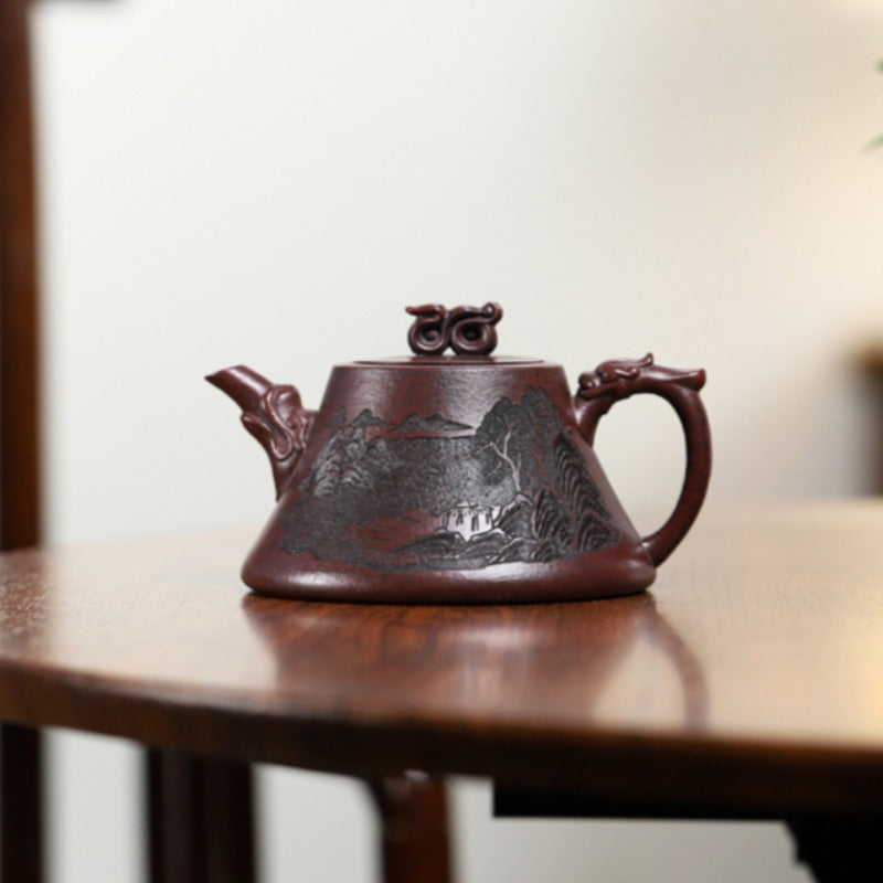 Yixing Zisha Teapot [Ruyi Na Piao] (Long Xue Sha - 310ml)