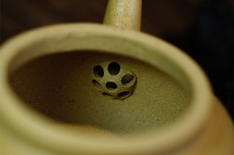 Théière Yixing Zisha entièrement faite à la main [Dabin Ruyi] (Bensan Lu Ni - 200 ml)