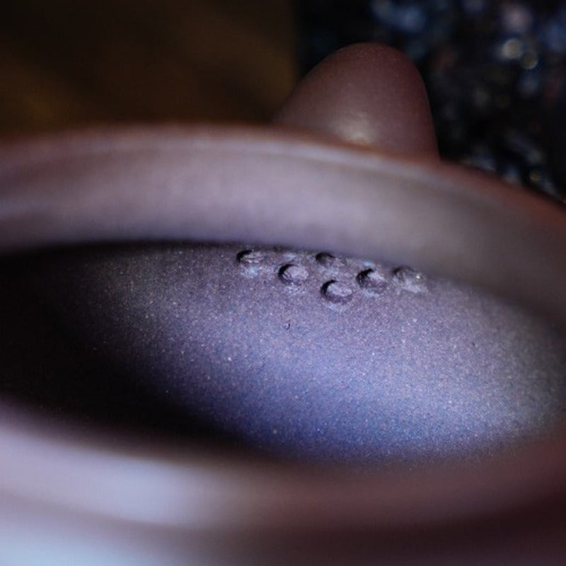 Tetera Yixing Zisha hecha a mano [Olla Fanggu] (Zi Ni - 360 ml)