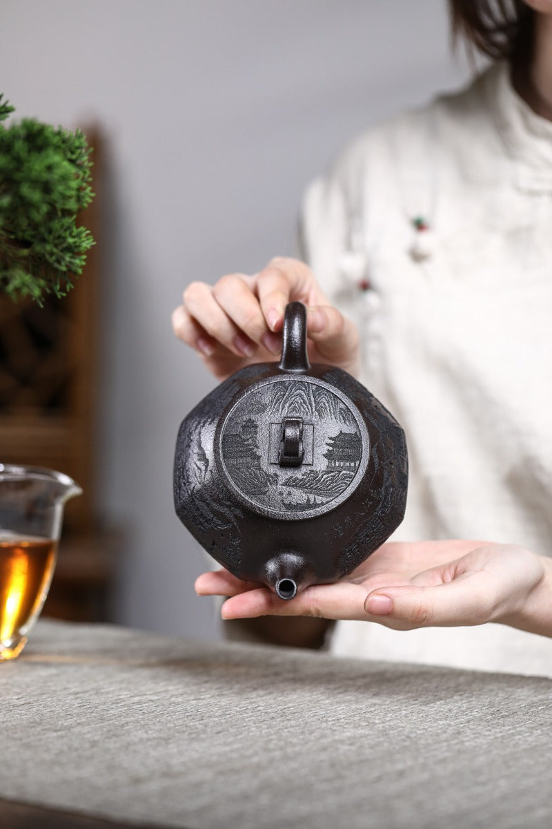 Yixing Zisha Teapot [Qiao Piao] (Shi Huang - 340ml)