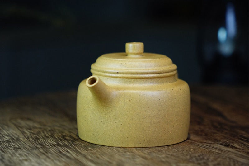 Théière Yixing Zisha entièrement faite à la main [Pot Dezhong] (Bensan Ni - 170 ml)