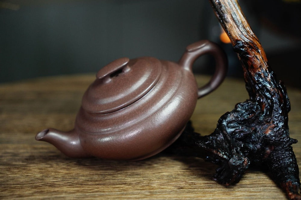 Full Handmade Yixing Zisha Teapot [Shang Xin Qiao Pot] (Zi Ni - 210ml) - YIQIN TEA HOUSE | yiqinteahouse.com | 200-300ml, full handmade zisha teapot, plain smooth, teapot, teaware