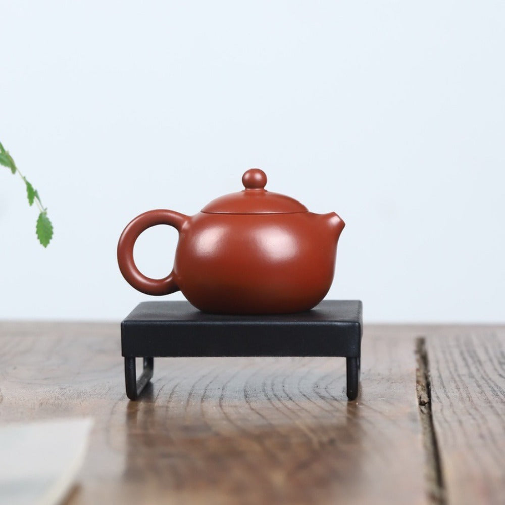 Full Handmade Yixing Zisha Teapot [Xishi Pot] (Zhu Ni - 130ml)