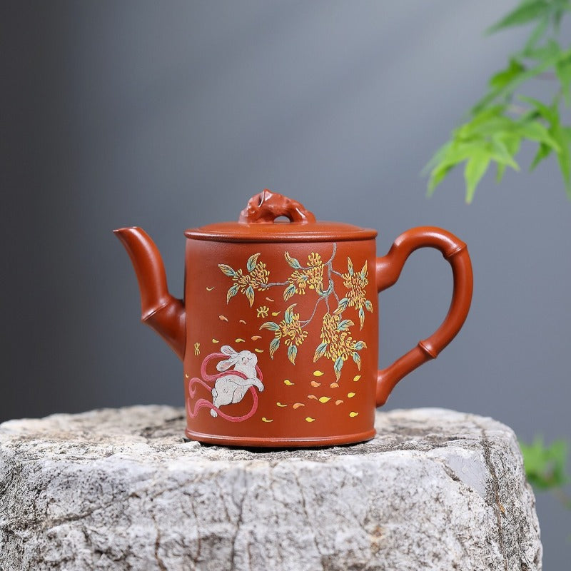 Teko Zisha Yixing [Bamboo] (Zhao Zhuang Zhu Ni - 300ml)