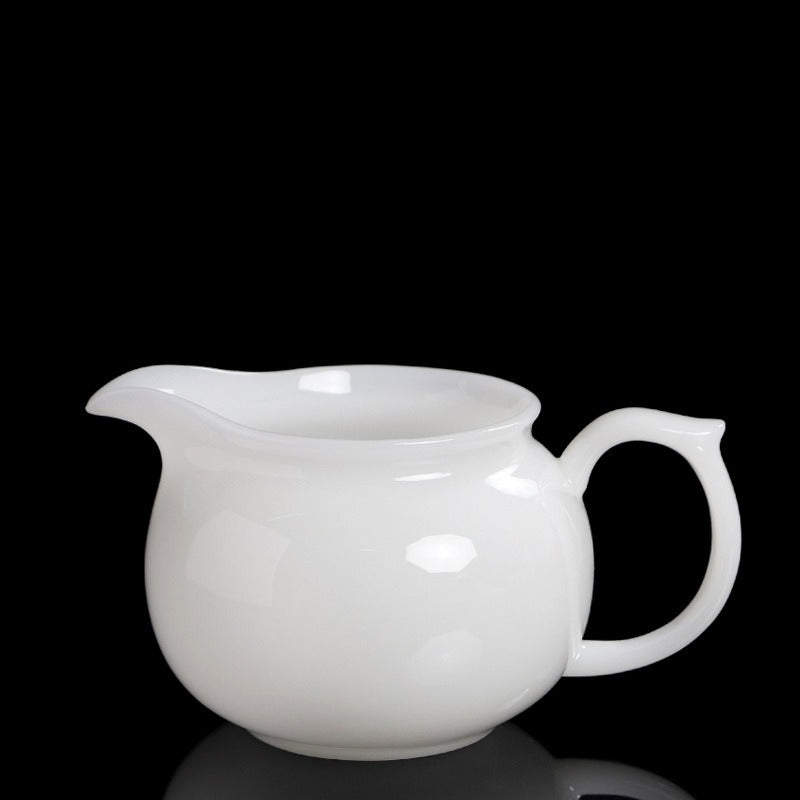 Eisjade-Weißporzellan glasierter Fair Cup 220-240ml