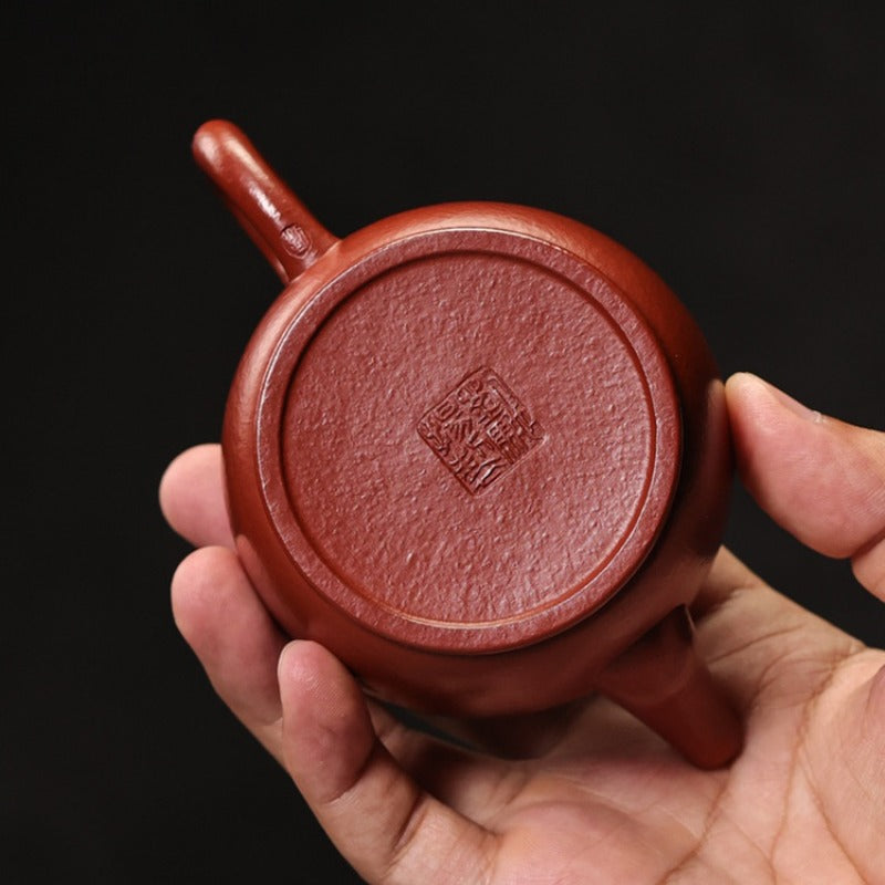 Teiera Yixing Zisha completamente fatta a mano [Hanwa Pot] (Dahongpao - 170 ml)