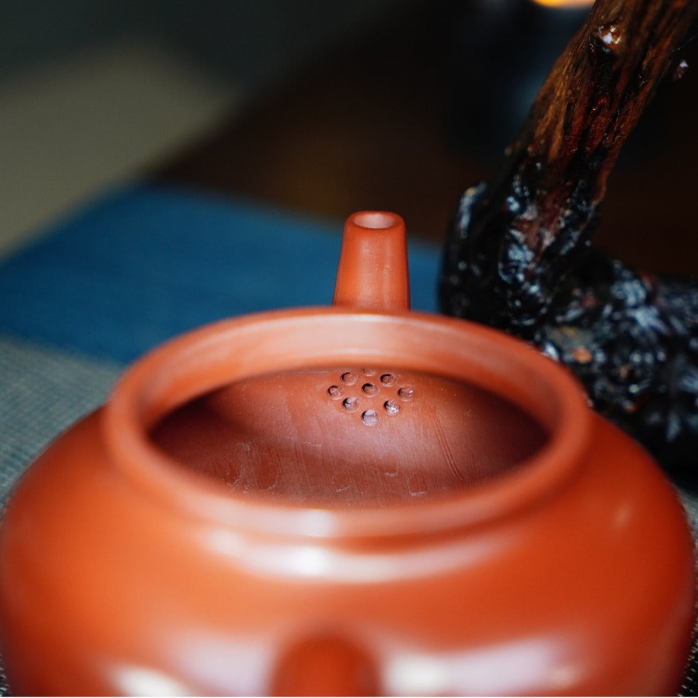 Full Handmade Yixing Zisha Teapot [Shui Ping Pot] (Dahongpao - 320ml)