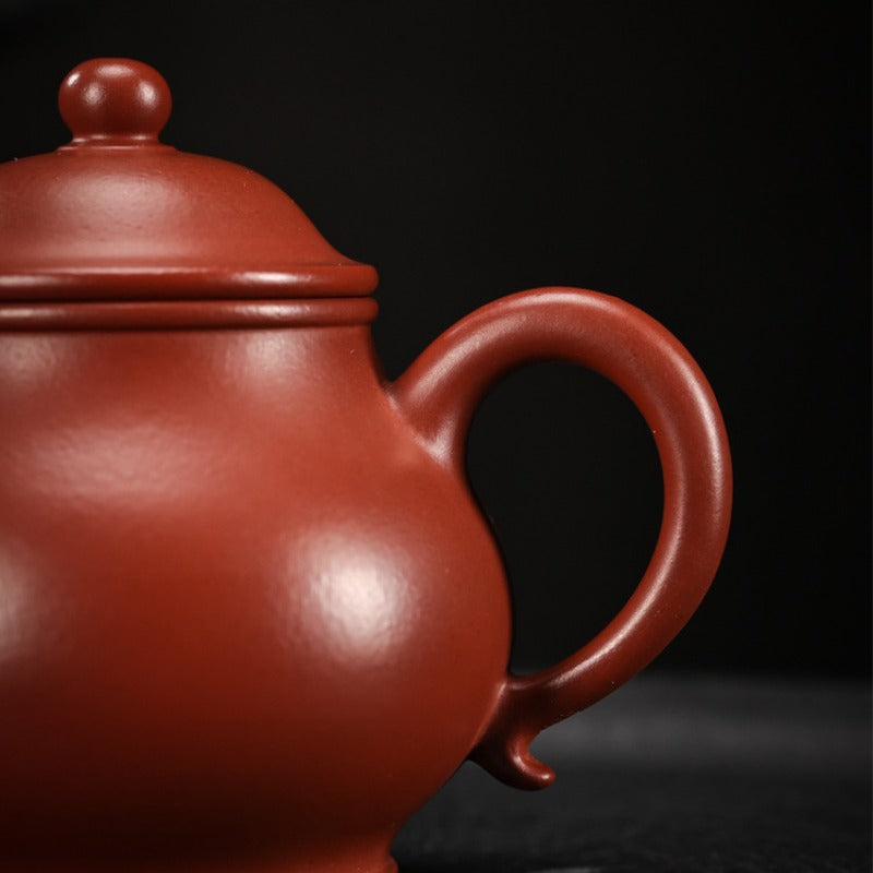Teko Yixing Zisha Buatan Tangan Sepenuhnya [Gao Pan Pot] (Dahongpao - 200ml)
