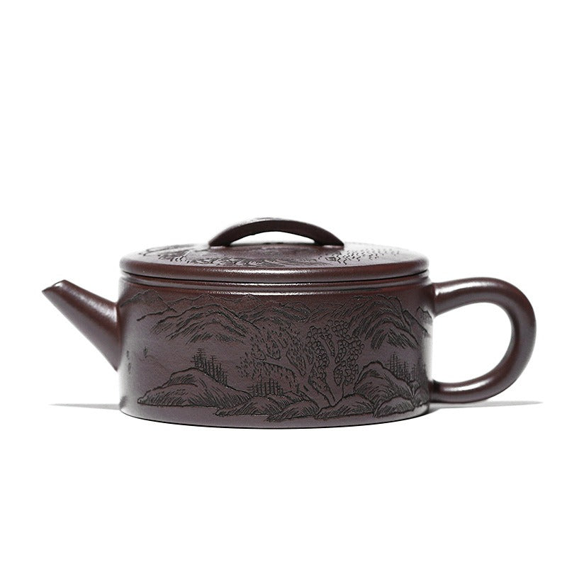 Yixing Zisha Teapot [Xishan Hanwa] (Lao Zi Ni - 180ml)