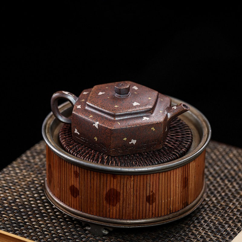 Full Handmade Yixing Zisha Teapot [Liufang De Zhong] (Firewood Fired Duan Ni - 150ml) - YIQIN TEA HOUSE | yiqinteahouse.com | <200ml, full handmade zisha teapot, teapot, teaware