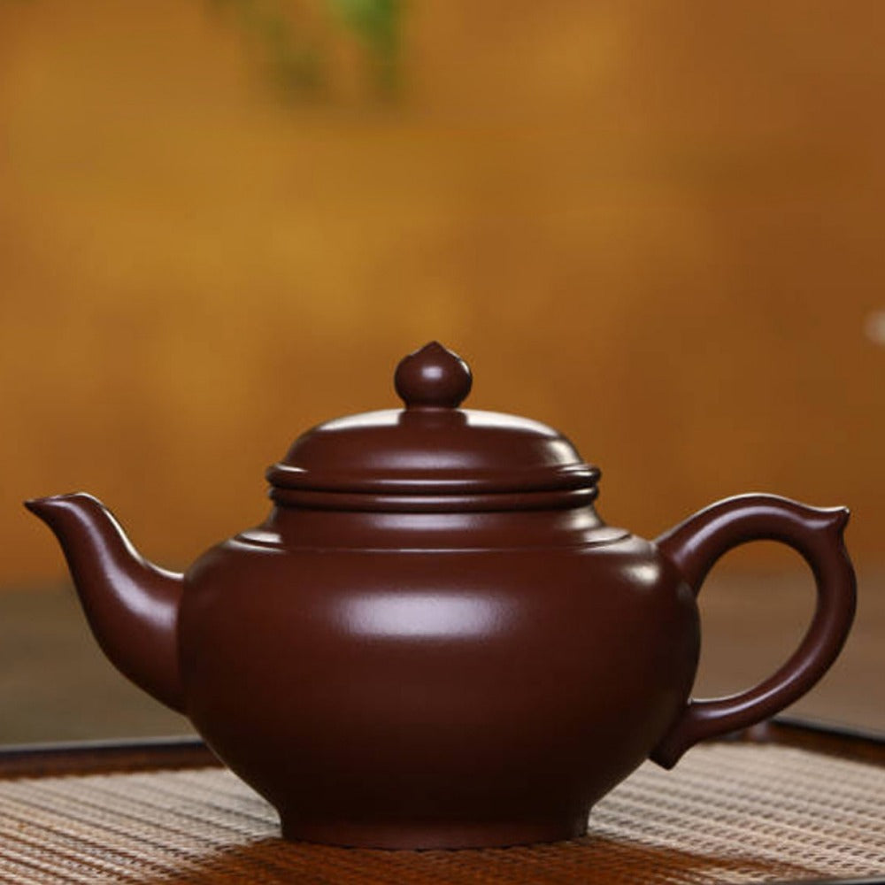 Full Handmade Yixing Zisha Teapot [Xiao Ying Pot] (Zi Ni - 230ml)