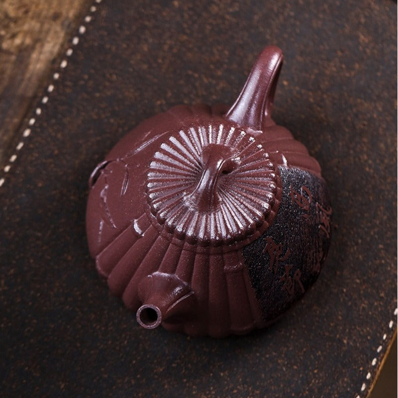 Théière Yixing Zisha entièrement faite à la main [Gao Feng Liang Jie] (30 Mu Zi Ni - 530 ml)