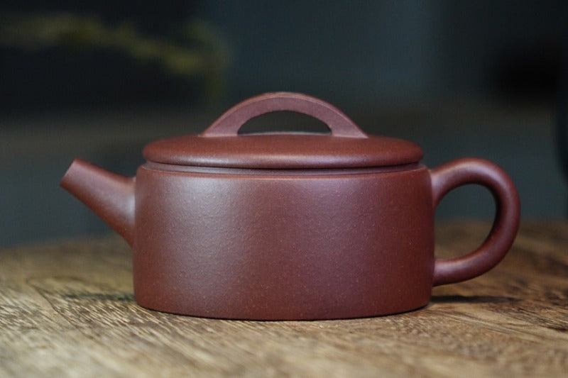 Full Handmade Yixing Zisha Teapot [Hanwa Pot] (Di Cao Qing - 180ml)