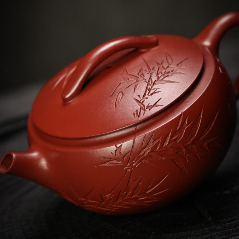 Full Handmade Yixing Zisha Teapot [Hanwa Pot] (Dahongpao - 160ml)