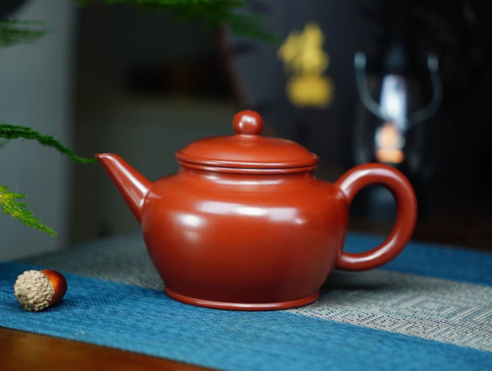 Full Handmade Yixing Zisha Teapot [Shui Ping Pot] (Dahongpao - 320ml)