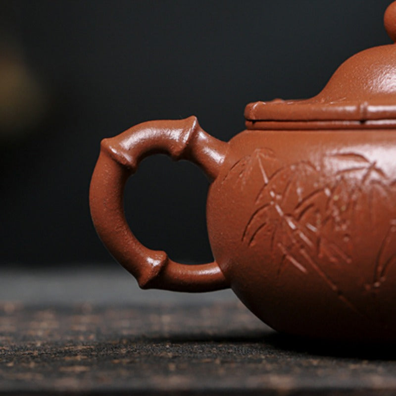 Full Handmade Yixing Zisha Teapot [Shanye Qingzhu] (Jiang Po Ni - 390ml)