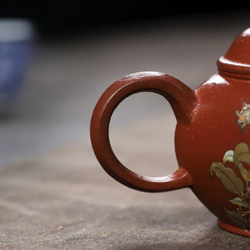 Full Handmade Yixing Zisha Teapot [Hua Ban Cha Xiang] 240ml