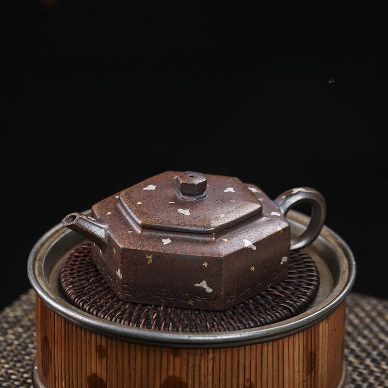 Full Handmade Yixing Zisha Teapot [Liufang De Zhong] (Firewood Fired Duan Ni - 150ml) - YIQIN TEA HOUSE | yiqinteahouse.com | <200ml, full handmade zisha teapot, teapot, teaware