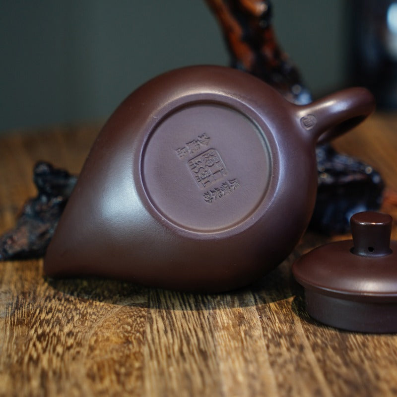 Théière Yixing Zisha entièrement faite à la main [Pot Yandou] (Lao Zi Ni - 180 ml)