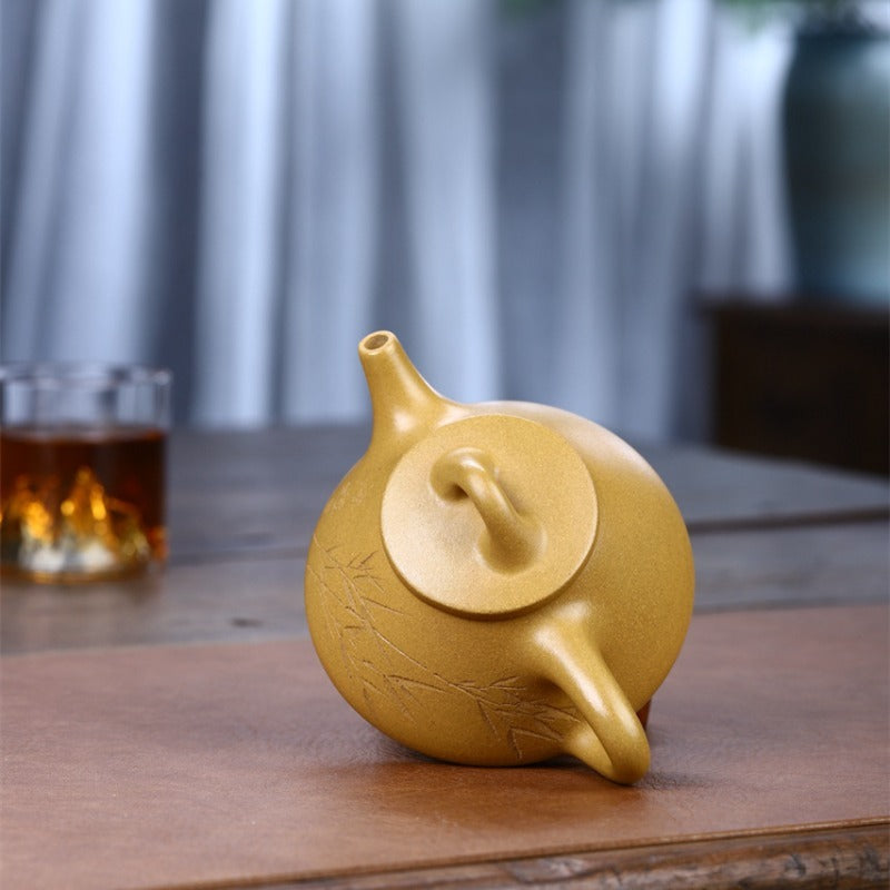 Yixing Zisha Teapot [Ziye Shi Piao] (Huangjin Duan Ni - 240ml)