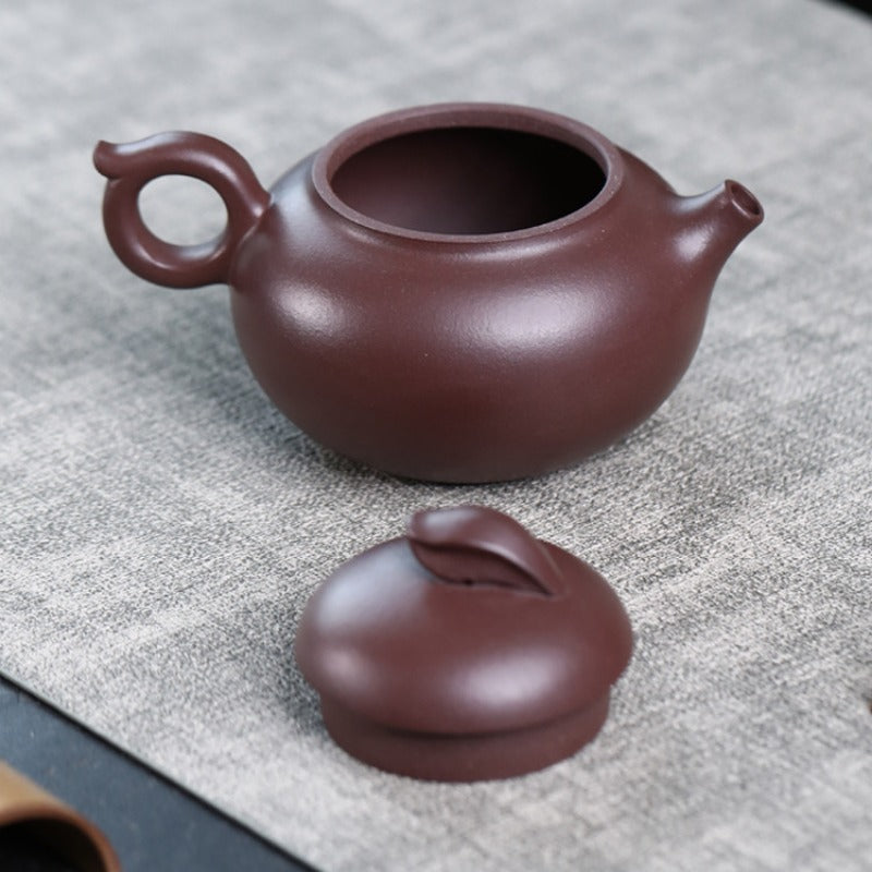 Full Handmade Yixing Zisha Teapot [Listening] (Zi Ni - 200ml)