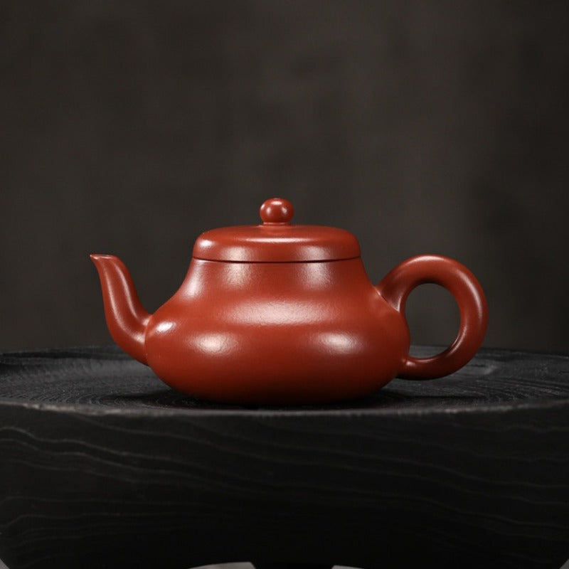 全手工宜兴紫砂茶壶 [君德壶] (大红袍 - 200ml)