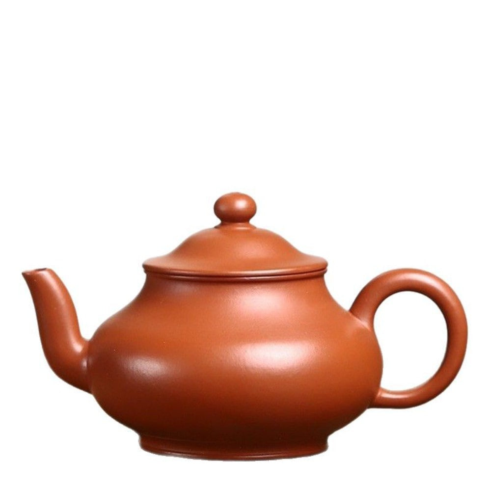 Théière Yixing Zisha entièrement faite à la main [Chapeau de paille] (Xiao Meiyao Zhu Ni - 120ml)