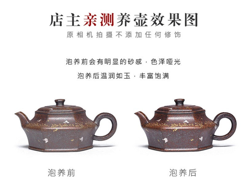 Full Handmade Yixing Zisha Teapot [Liufang Xu Bian] (Firewood Fired Duan Ni - 150ml)