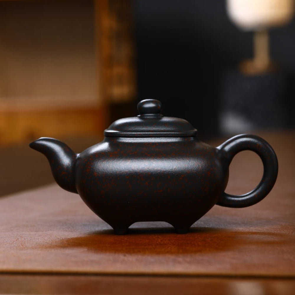 Full Handmade Yixing Zisha Teapot [Chuan Lu Pot 传炉壶] (Tian Cui Sha - 270ml)