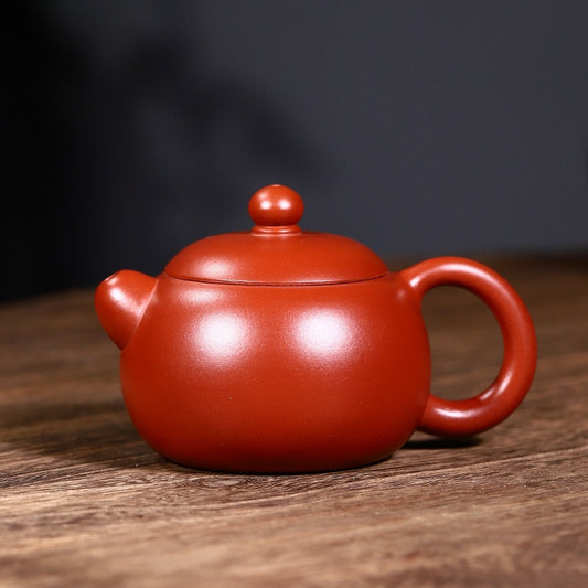 Exquisite Yixing Zisha Teapot [Mini Xishi Pot] (Dahongpao / Zi Zhu Ni - 130ml)
