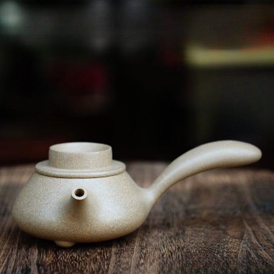 Full Handmade Yixing Zisha Teapot [Tang Yu Pot] (Qing Duan Ni - 180ml)