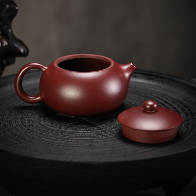 Full Handmade Yixing Zisha Teapot [Bian Xishi Pot] (Long Xue Sha - 200ml)