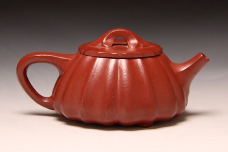 Full Handmade Yixing Zisha Teapot [Linghua Shi Piao Pot] (Dahongpao - 240ml) - YIQIN TEA HOUSE | yiqinteahouse.com | 200-300ml, full handmade zisha teapot, plain smooth, teapot, teaware