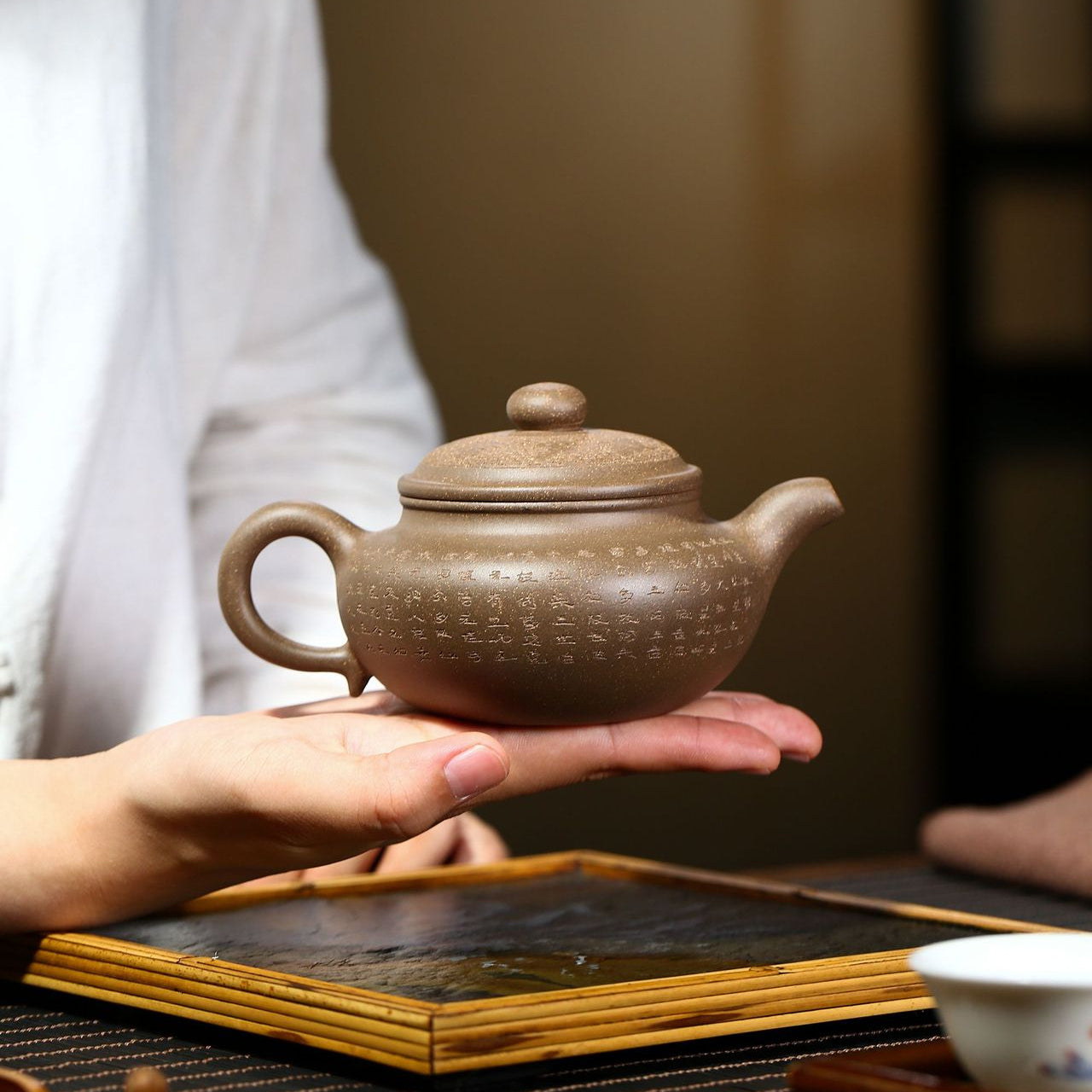 Yixing Zisha Teapot [Xinjing Fanggu 心经仿古] (Duan Ni - 280ml)