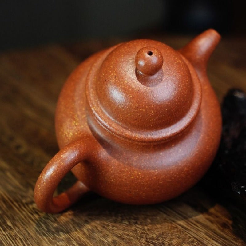 Full Handmade Yixing Zisha Teapot [Duo Qiu Pot] (Jiang Po Ni - 200ml)