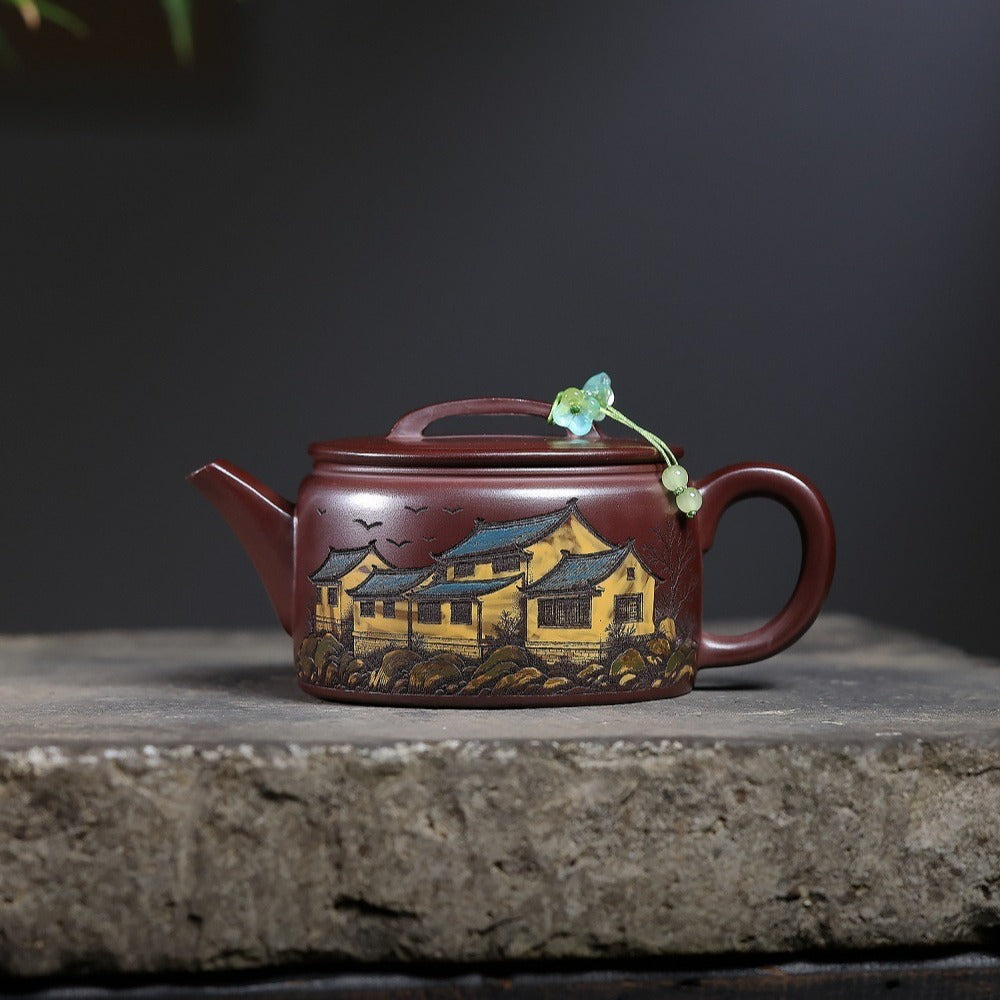 Yixing Zisha Teapot [Jiangnan Hanwa] (Shi Hong - 300ml)