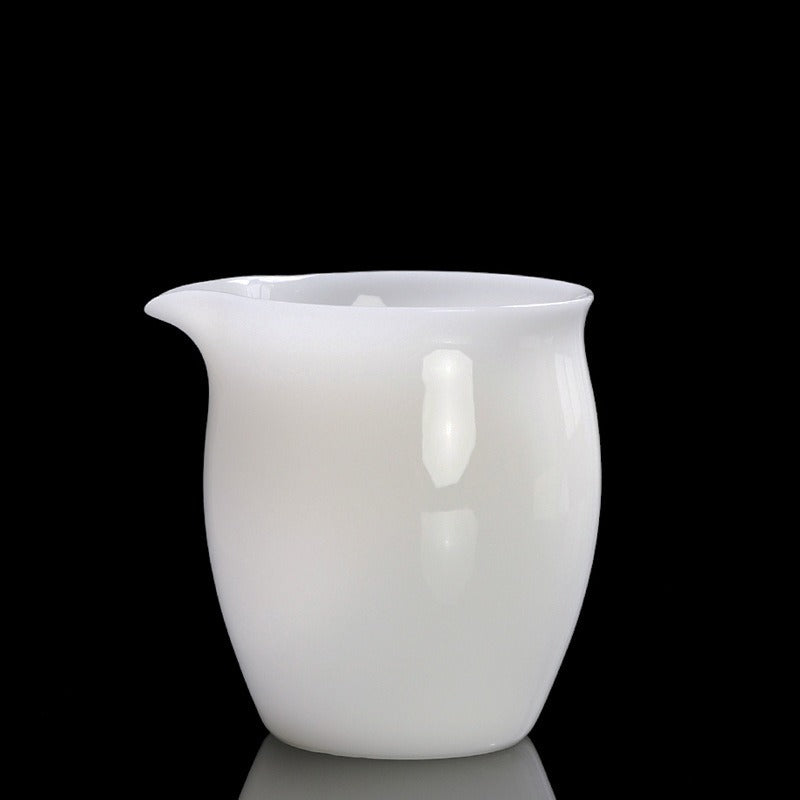 Eisjade-Weißporzellan glasierter Fair Cup 220-240ml