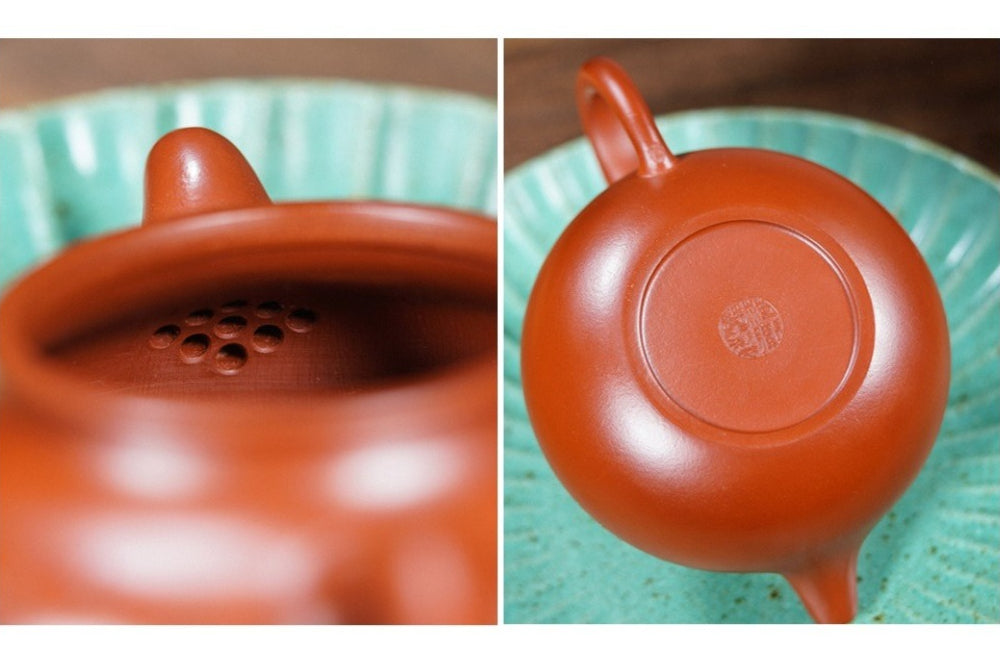 Full Handmade Yixing Zisha Teapot [Lotus Seed Pot] (Dahongpao - 300ml)