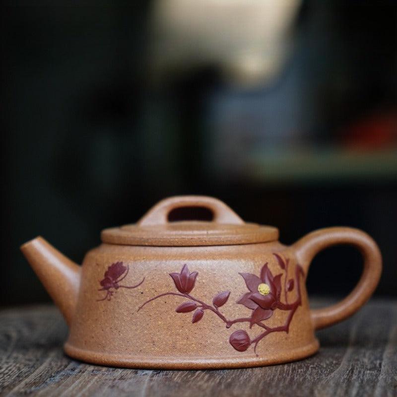 Full Handmade Yixing Zisha Teapot [Yu Zhao Pot] (Wucai Lao Duan Ni - 170ml)