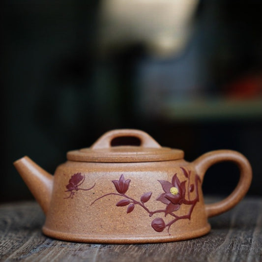 Full Handmade Yixing Zisha Teapot [Yu Zhao Pot] (Wucai Lao Duan Ni - 170ml)