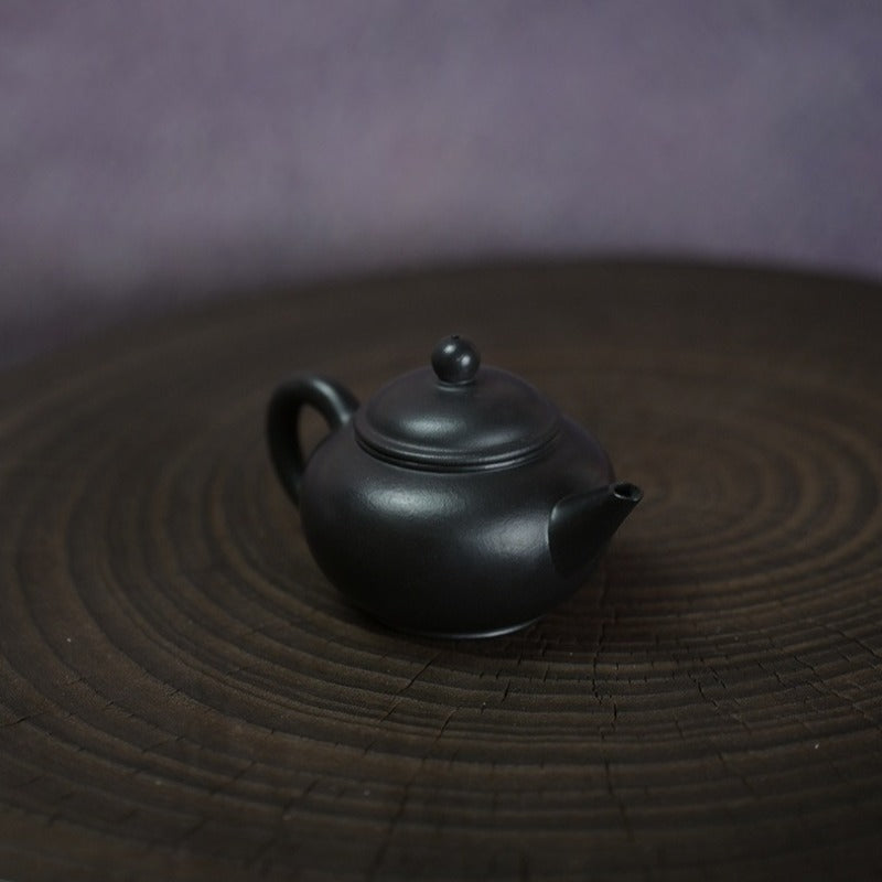 Yixing Zisha Teekanne [Mini Shui Ping] (Zhuni – Smothered‑Ash‑Brand - 100ml)