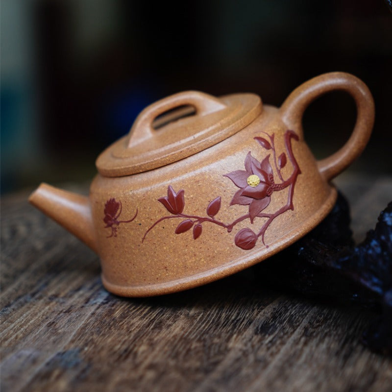 Full Handmade Yixing Zisha Teapot [Yu Zhao Pot] (Wucai Lao Duan Ni - 170ml)