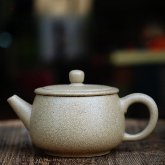 Full Handmade Yixing Zisha Teapot [Hanwa Pot] (Qing Duan Ni - 240ml)